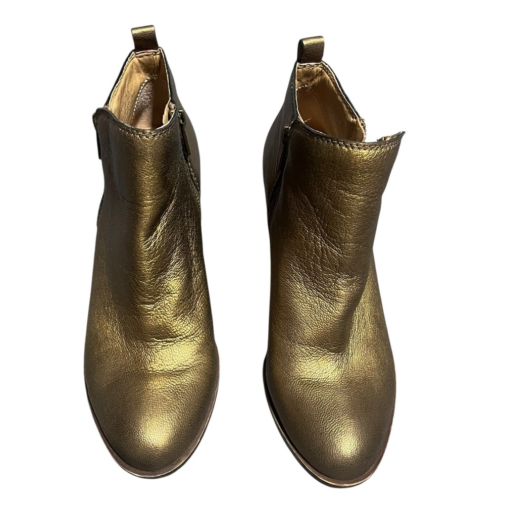 Lucky Brand Women's Basel leather ankle booties in the color Old Bronze. - Picture 2 of 6